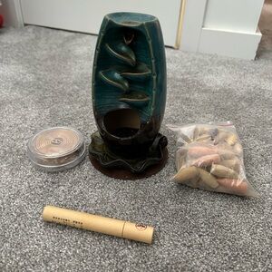Ceramic Incense Burner with Cones